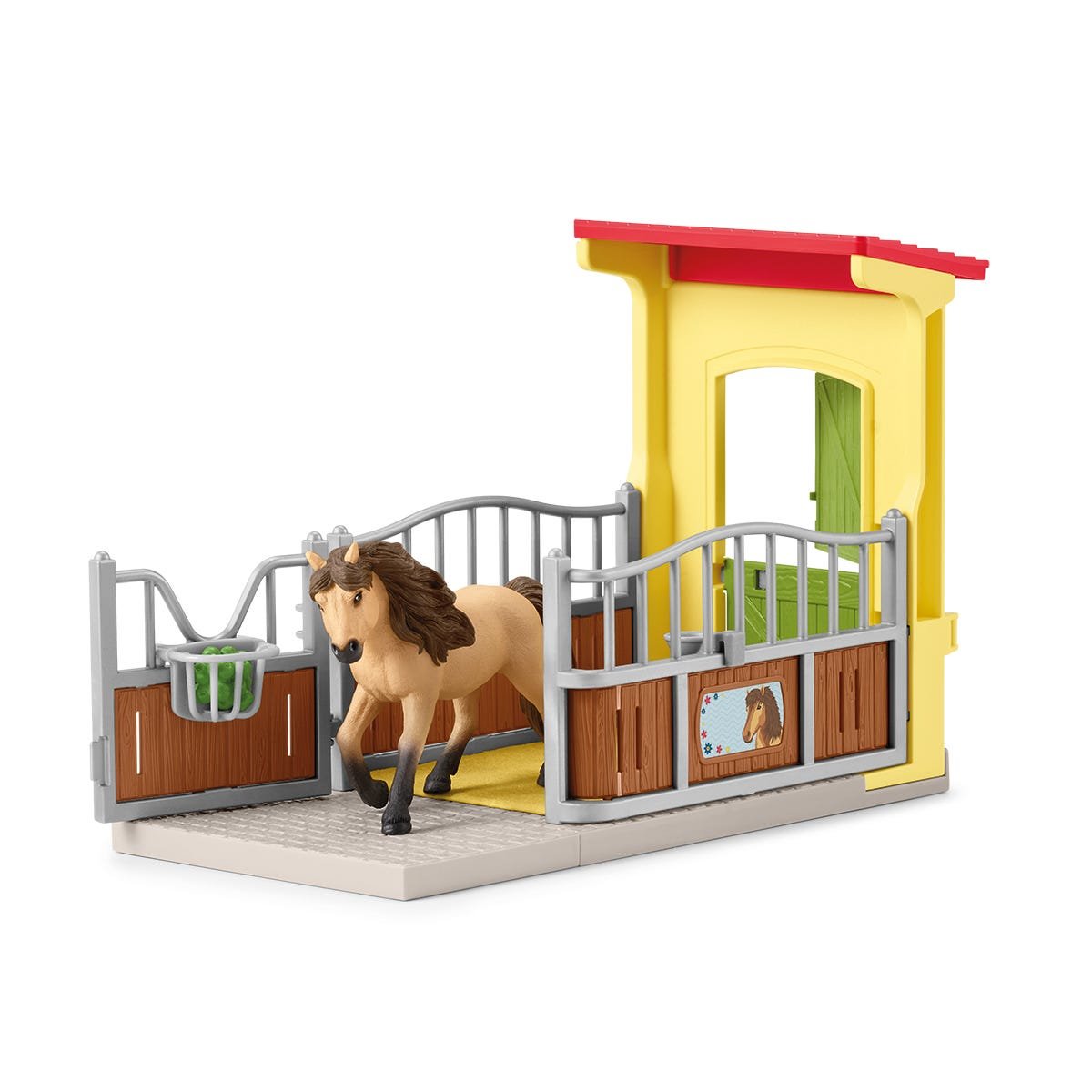 Figura Schleich Farm World Caja De Pony Con Caballo Islandés, 42609