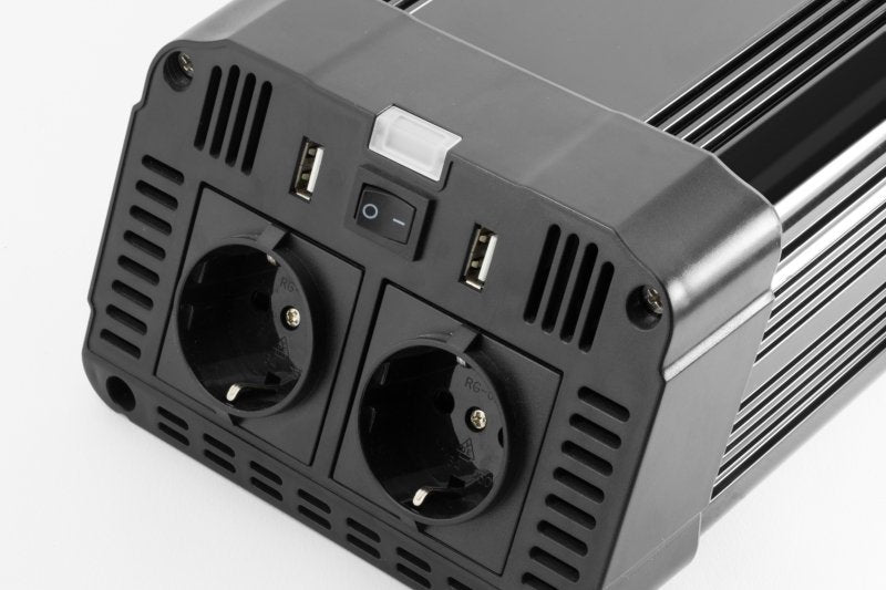 Technaxx Convertidor (Inversor) Kg Te16 De 1.200w De Potencia Continua (2x Vac 230v / 2x Usb)