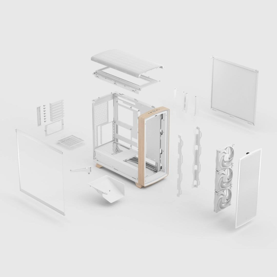 Caja Pc Fractal Design Summit Blanco Tiza Tg Transparente Tint (Blanco Madera) Fd-C-Sum1a-02