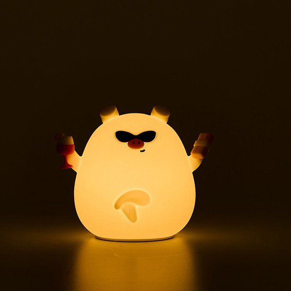 Muitomas Lámpara Led Silicone Pig A Batería Aaa