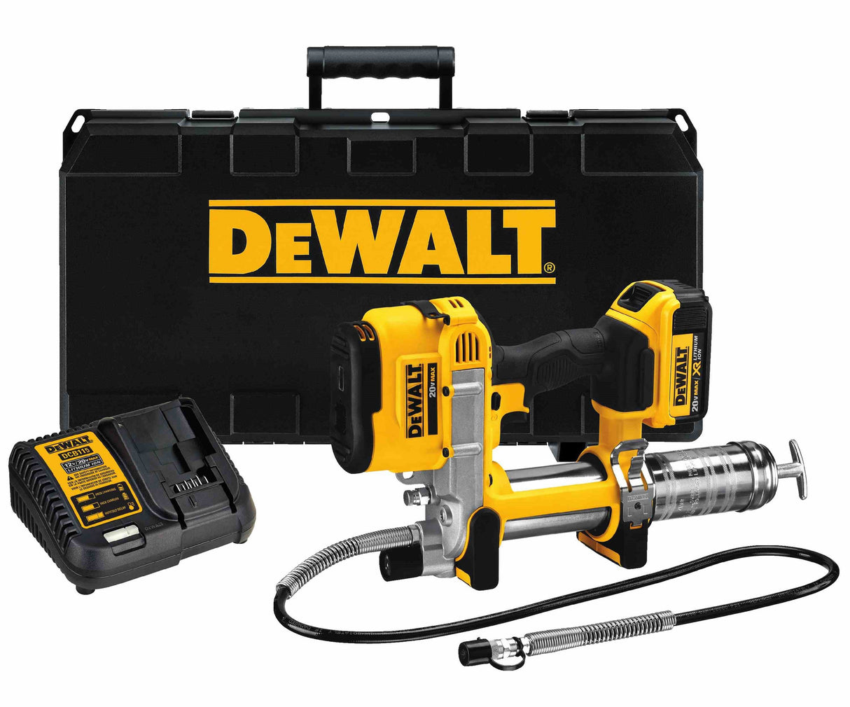 Dewalt Dcgg571m1-Qw Pistola Engrasadora Xr 18v Con 1 Batería Li-Ion 4, 400 W, Multicolor