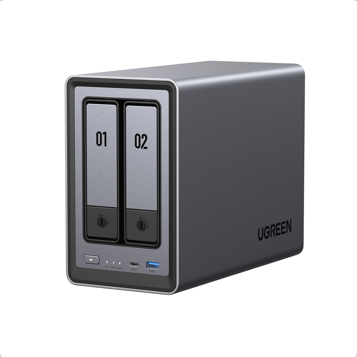 EAN 6941876223695 - Ugreen NASync DXP2800 NAS System 2-Bay Compacto Intel® N N100 8 GB DDR5 0 TB UGOS Pro Negro imagen 2