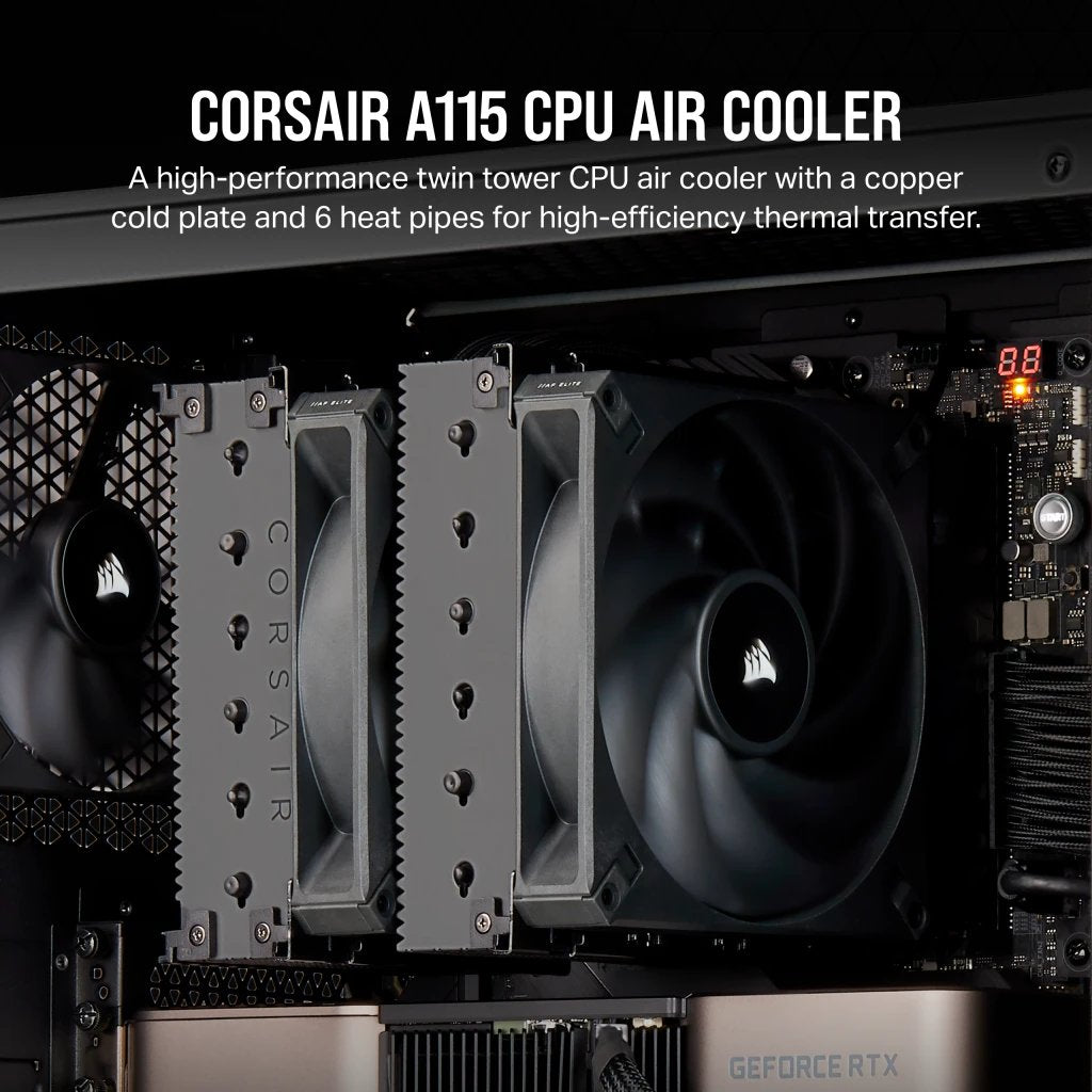 EAN 0840006692843 - Corsair AF ELITE A115 Procesador Refrigerador de aire 14 cm Negro 1 pieza(s) imagen 2