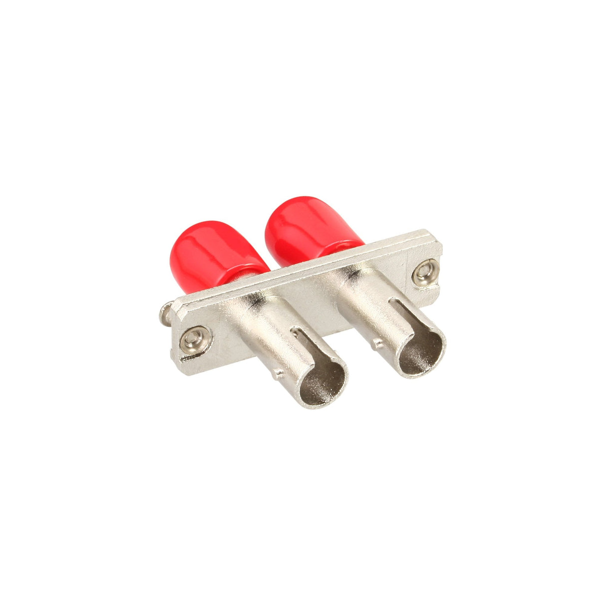 Adaptador De Fibra Óptica Inline Metal Duplex St/St Mm Funda De Cerámica Con Brida