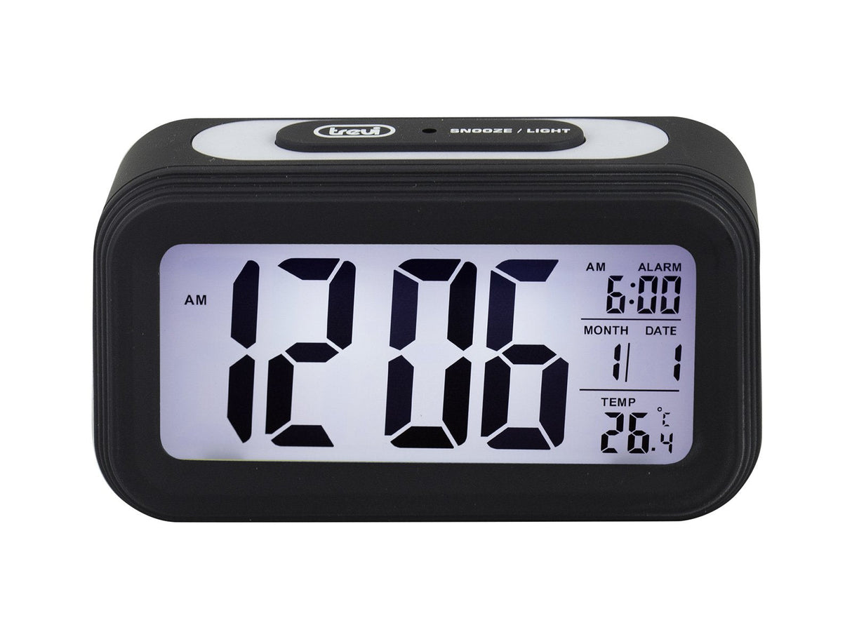Reloj Digital Con Alarma Y Termómetro Trevi Sl 3068 S Negro