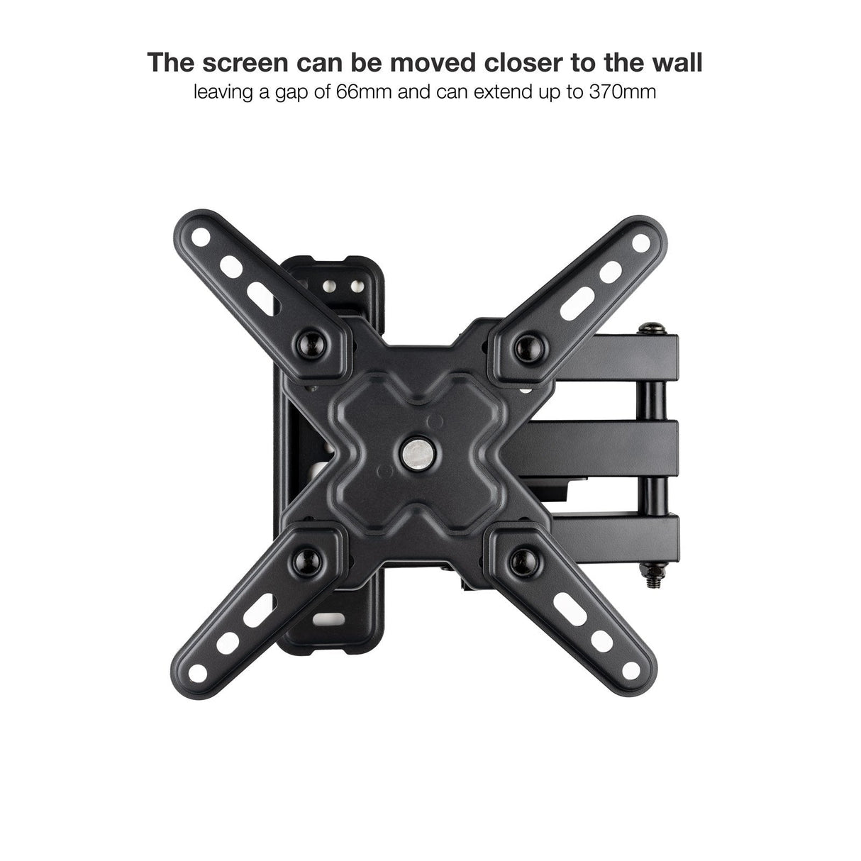 Soporte Pared Pantallas 13-43" Gira/Incli Negro