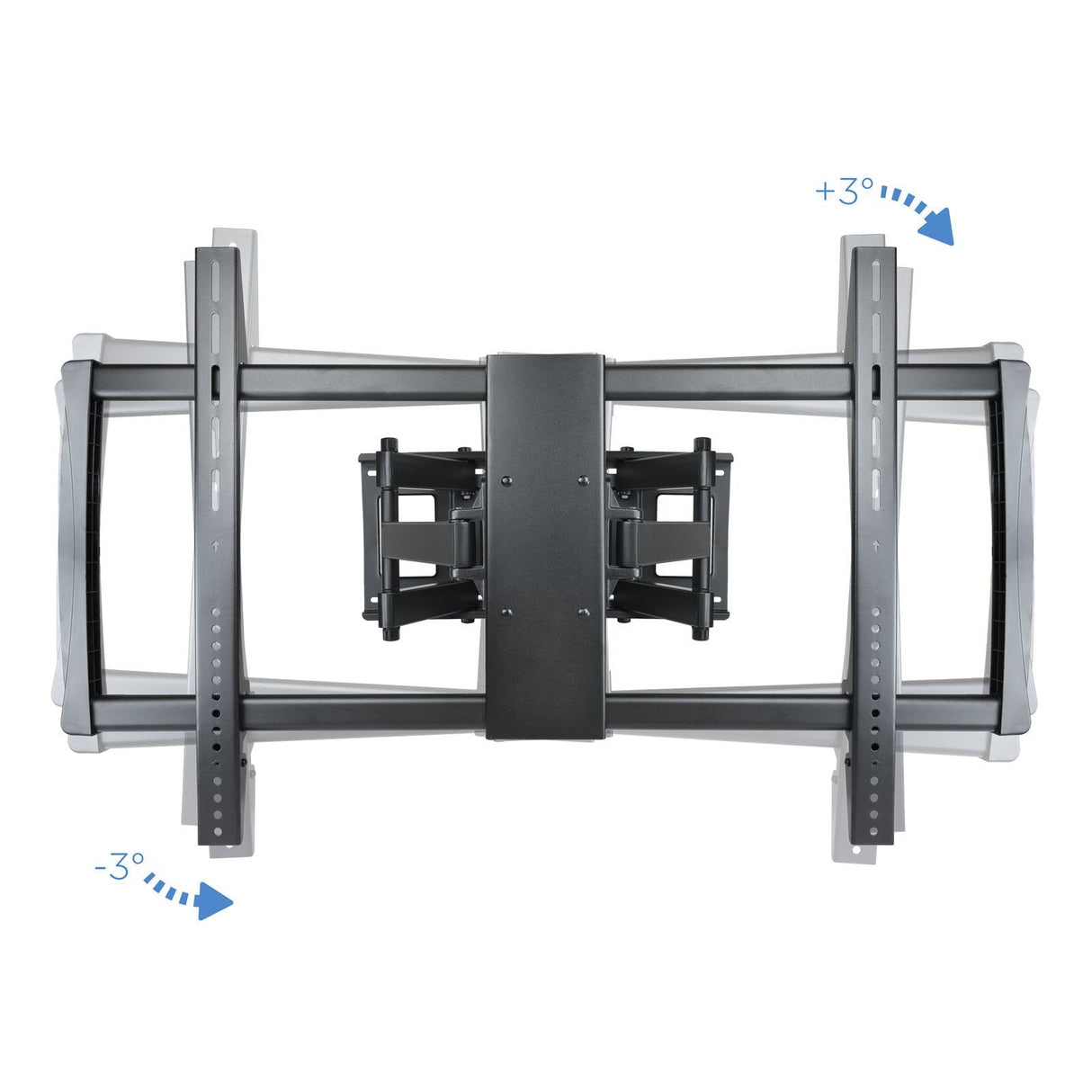Tooq Soporte De Pared Con Doble Brazo Articulado Para Tv De 60"-100" - Giratorio E Inclinable - Peso Max 80kg - Vesa