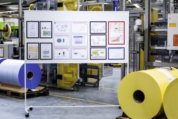 Durable Duraframe Magnetic A4 1 Pieza Plata