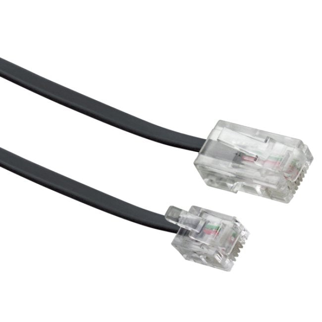 Cable De Módem Schwaiger Rj11 6p2c -> Rj45 8p2c 3m Negro