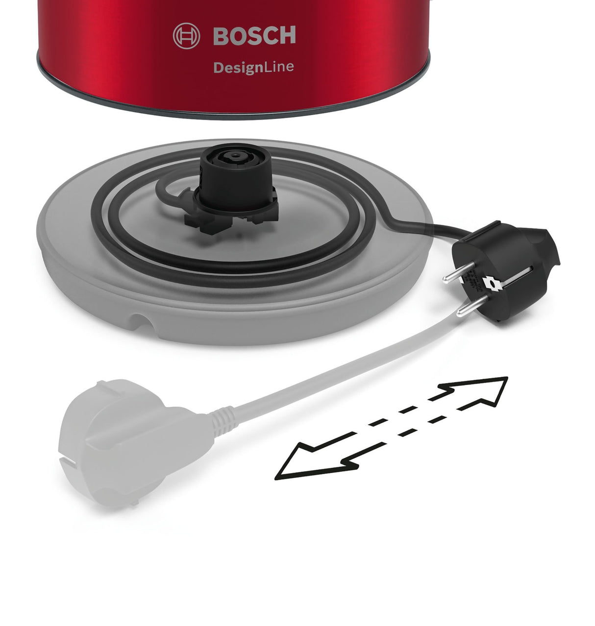 EAN 4242005188055 - Bosch TWK3P424 tetera eléctrica 1,7 L 2400 W Gris, Rojo imagen 3