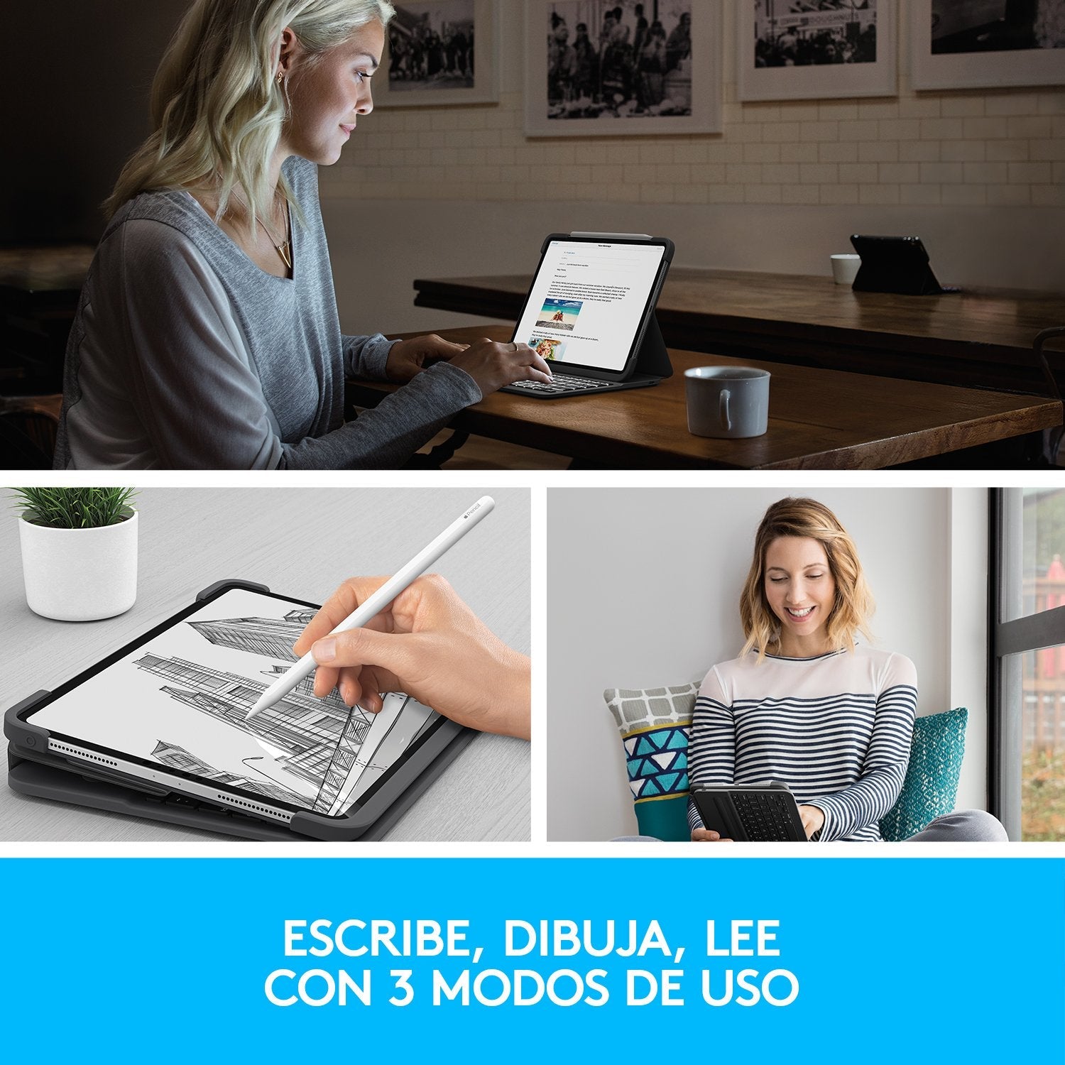 Slim Folio Pro Ipad Pro 11-Inchperp 1st 2nd Gen Graphite Esp Mediter Sp