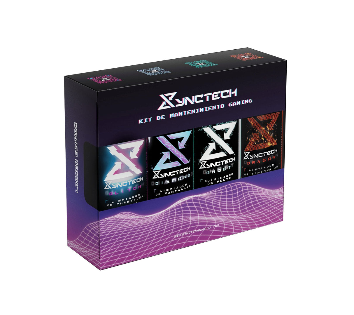 Synctech Kit De Mantenimiento Gaming Compuesto De Sprays Diamond - Ghost - Glitch - Dragon 8005s0020