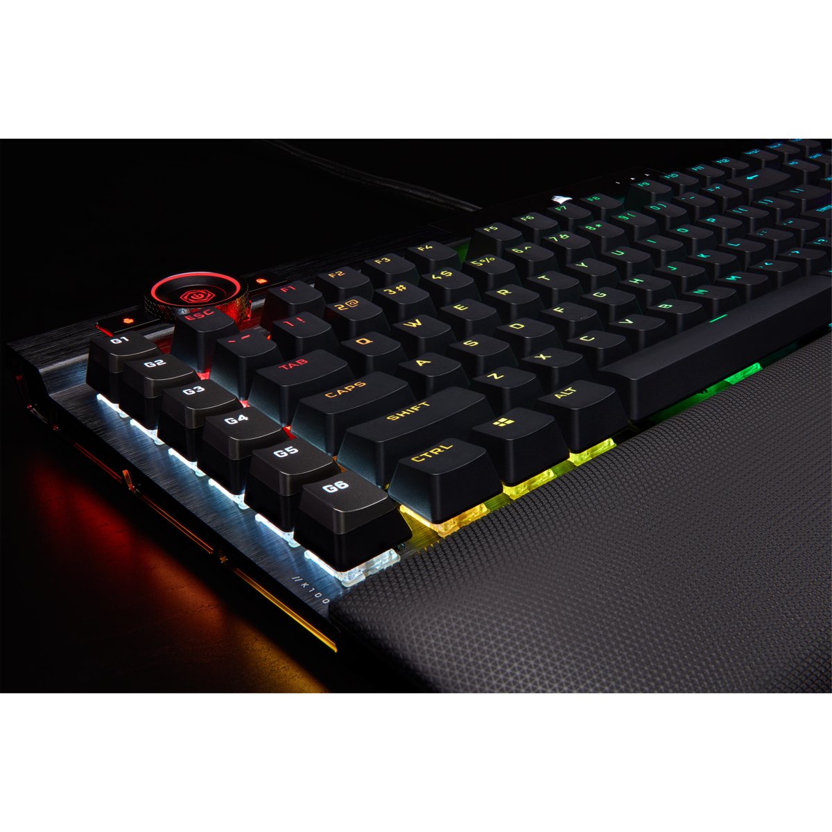 EAN 0840006624042 - Corsair K100 RGB Optical-Mechanical Gaming teclado Juego USB QWERTZ Alemán Negro imagen 31