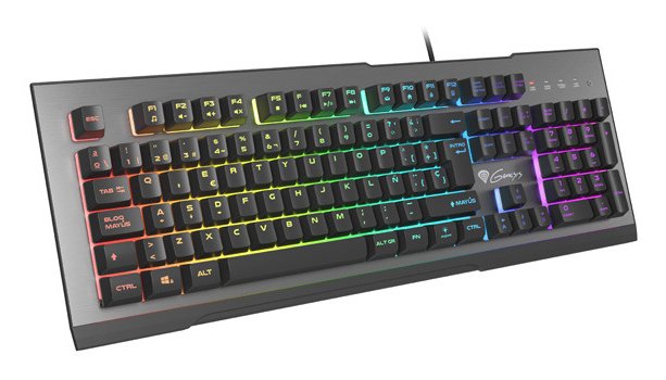Teclado Gaming Genesis Rhod 500 Rgb Retroiluminado Layout Español