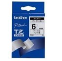 Brother 6mm Tape Blk /Wh Tze211