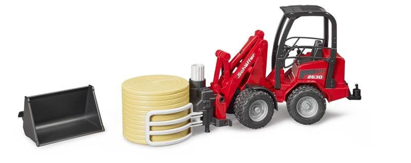 Bruder Carretilla Pinza Rulos 2192 Rojo/Negro