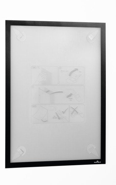 Duraframe Wallpaper A3 Marco Informativo Negro