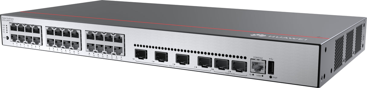 Huawei Cloudengine S5735-L24p4xe-A-V2 Gestionado L3 Gigabit Ethernet (10/100/1000) Energía Sobre Ethernet (Poe) 1u Negro, Plata