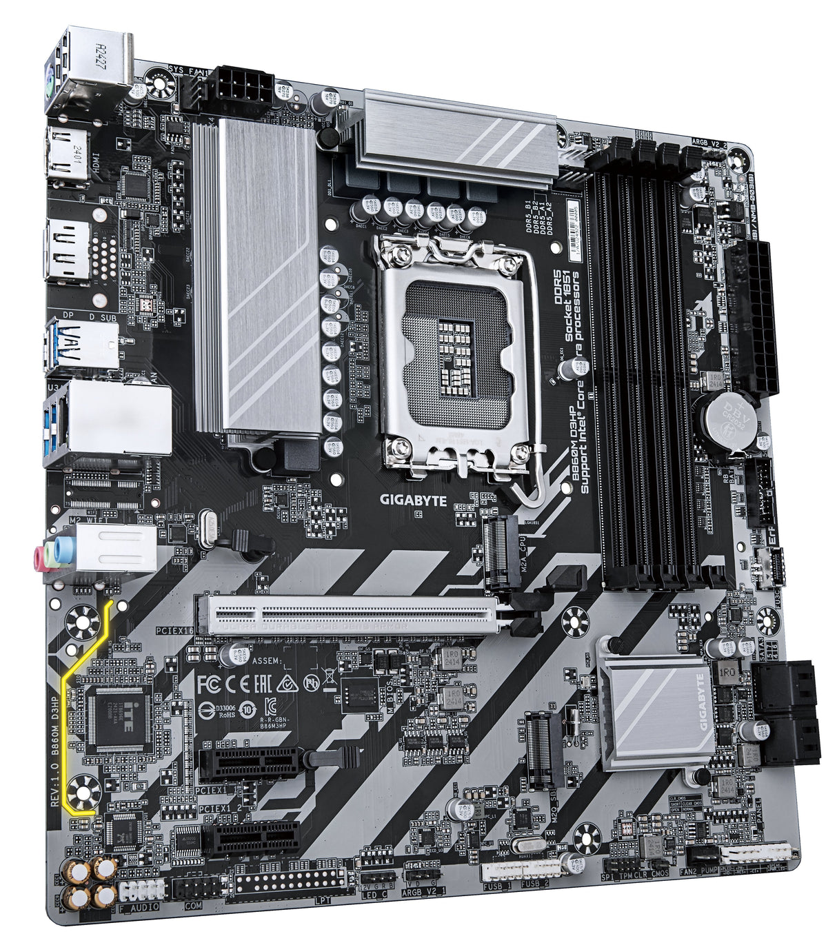 EAN 4719331866860 - GIGABYTE B860M D3HP placa base Intel B860 LGA 1851 (Socket V1) micro ATX imagen 3
