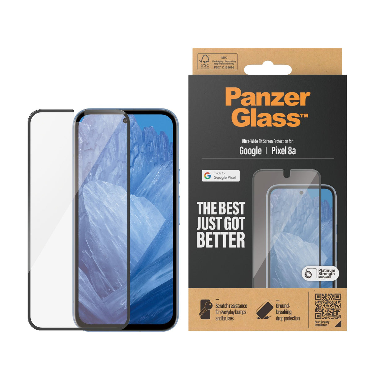 EAN 5711724047855 - PanzerGlass ® Screen Protector Google Pixel 8a | Ultra-Wide Fit Protector de pantalla 1 pieza(s) imagen 2