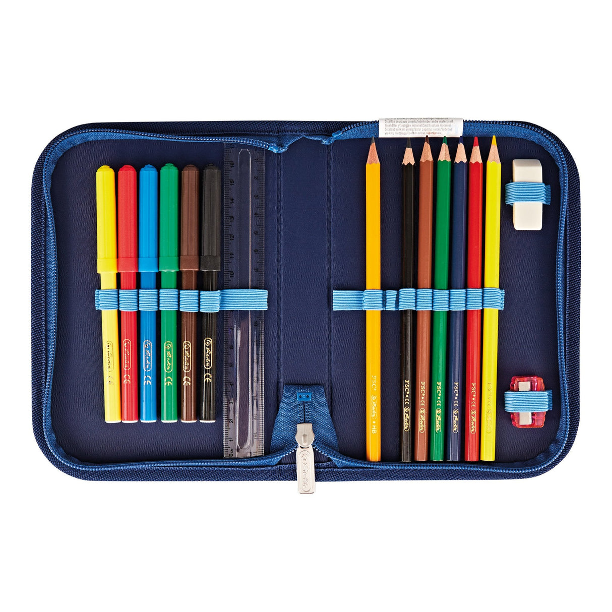 EAN 4008110344546 - Herlitz SoftLight Plus GreenLine Deep Sea juego de mochila escolar Niño Poliéster Azul imagen 5