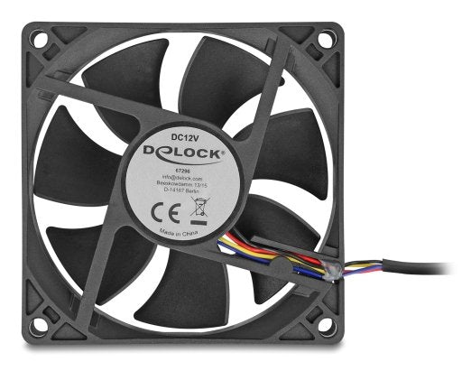 EAN 4043619672967 - DeLOCK 67296 sistema de refrigeración para ordenador Carcasa del ordenador Ventilador 8 cm Negro 1 pieza( imagen 1