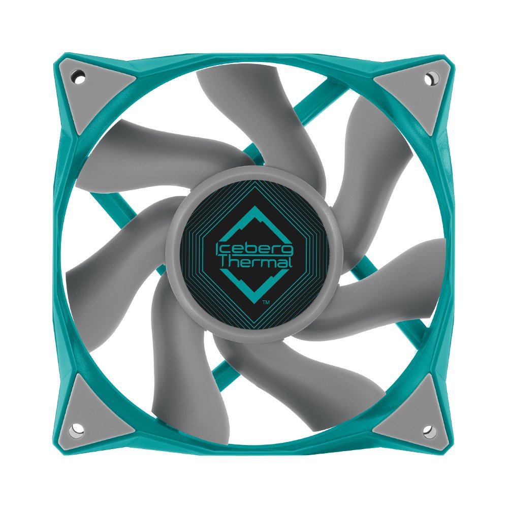 EAN 1230000071031 - Iceberg Thermal IceGALE Carcasa del ordenador Ventilador 12 cm Verde azulado 1 pieza(s) imagen 1