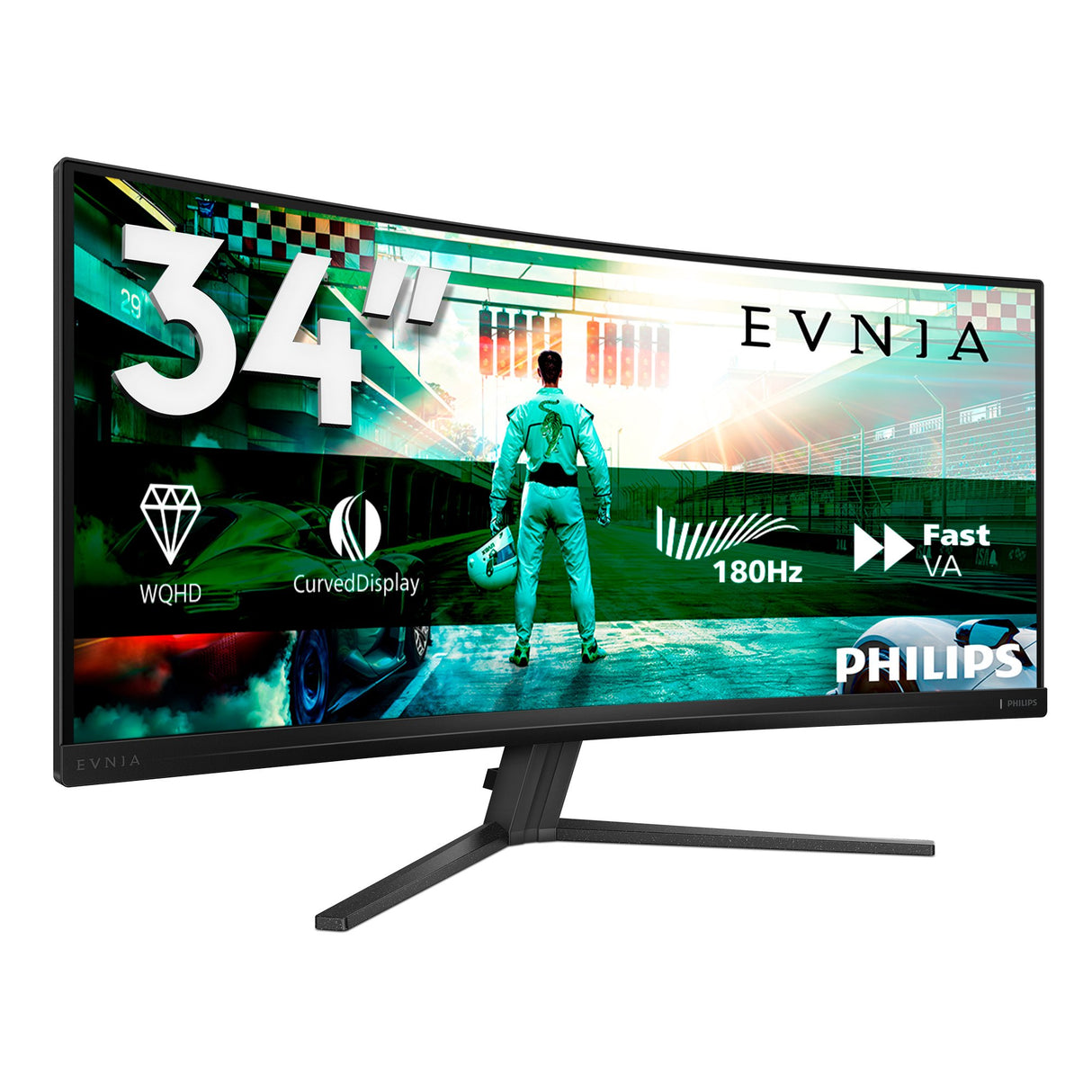 EAN 8721038001945 - Philips Evnia 34M2C3500L/00 pantalla para PC 86,4 cm (34") 3440 x 1440 Pixeles Wide Quad HD LCD Negro imagen 3
