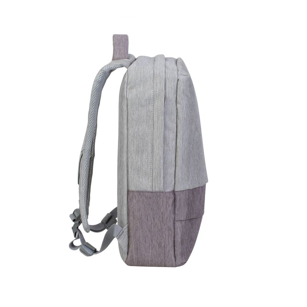Mochila Riva Nb Prater 15.6" 7562 Gris/Moca