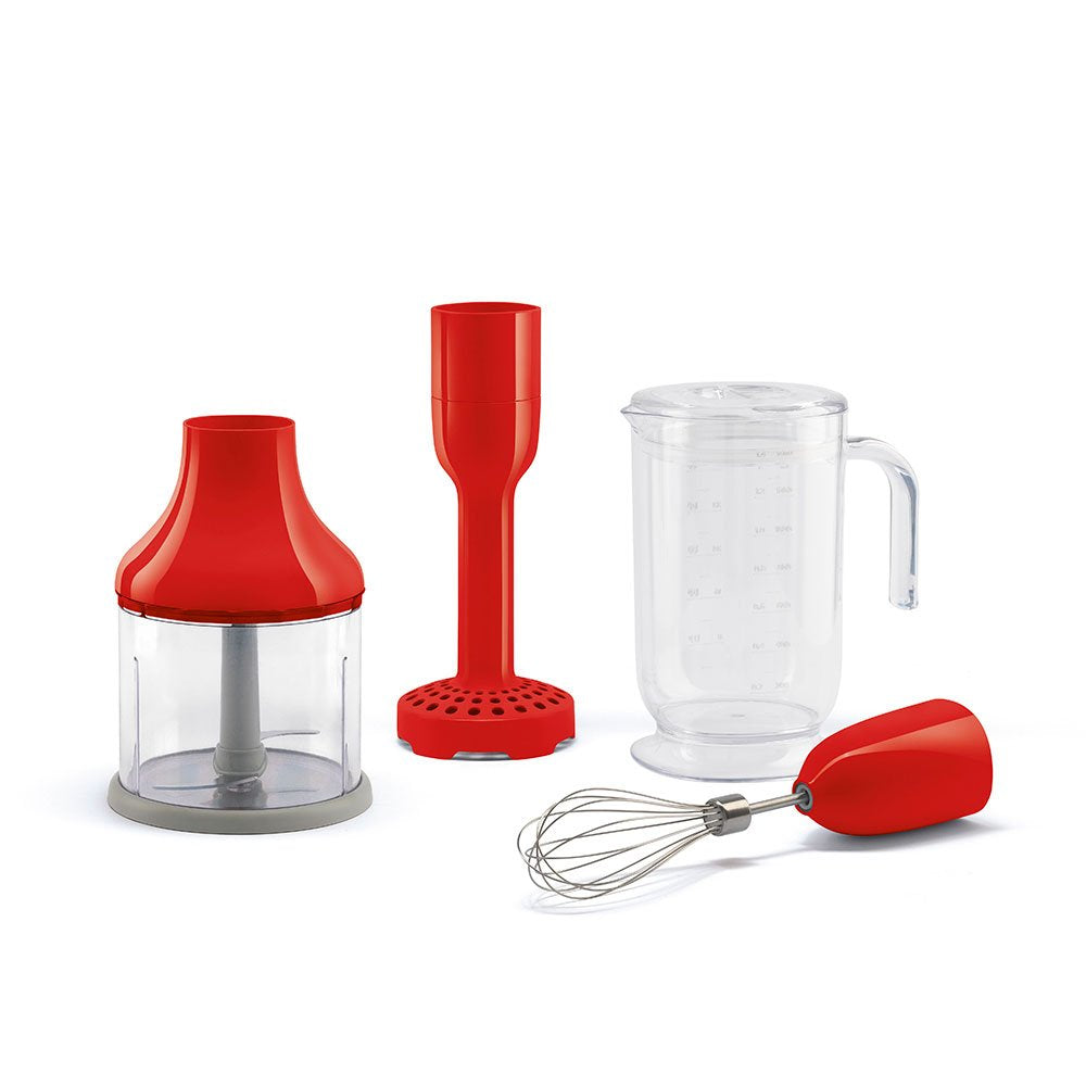 Smeg Hbac11rd Abehör Stabmixer 4-Er-Set Rojo