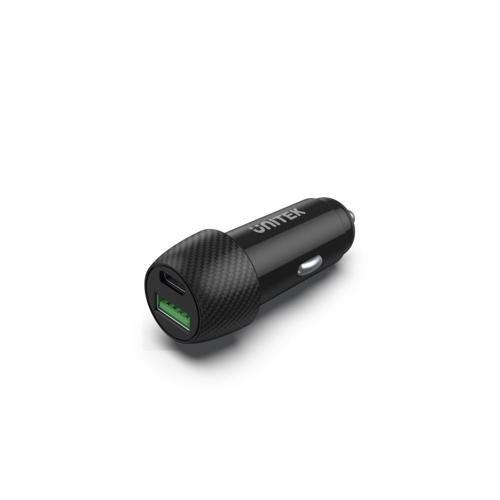 Cargador Coche Unitek 38w Usb-A Usb-C Qc3.0 P1400a