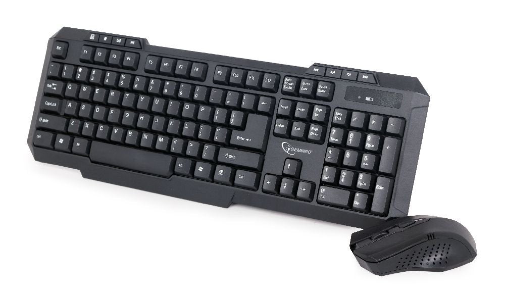 EAN 8716309091541 - Gembird KBS-WM-02 teclado Ratón incluido Oficina RF inalámbrico QWERTY Inglés de EE. UU. Negro imagen 2