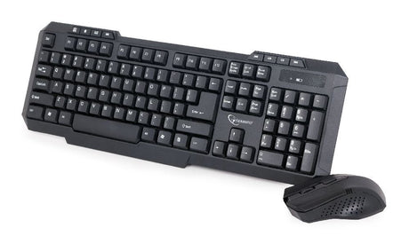 EAN 8716309091541 - Gembird KBS-WM-02 teclado Ratón incluido Oficina RF inalámbrico QWERTY Inglés de EE. UU. Negro imagen 2