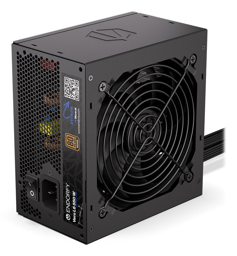 Endorfy Vero L6 550 W (Negro, 1x 12-Pin High Power Gpu, 2x Pcie, 550 Watt) Ey7a016