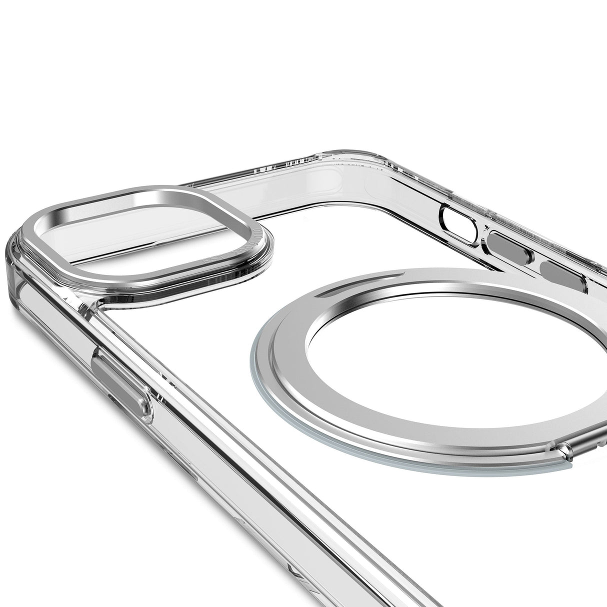 Decoded Recycled Plastic Loop Stand Backcover Ip15 Plus Trans.