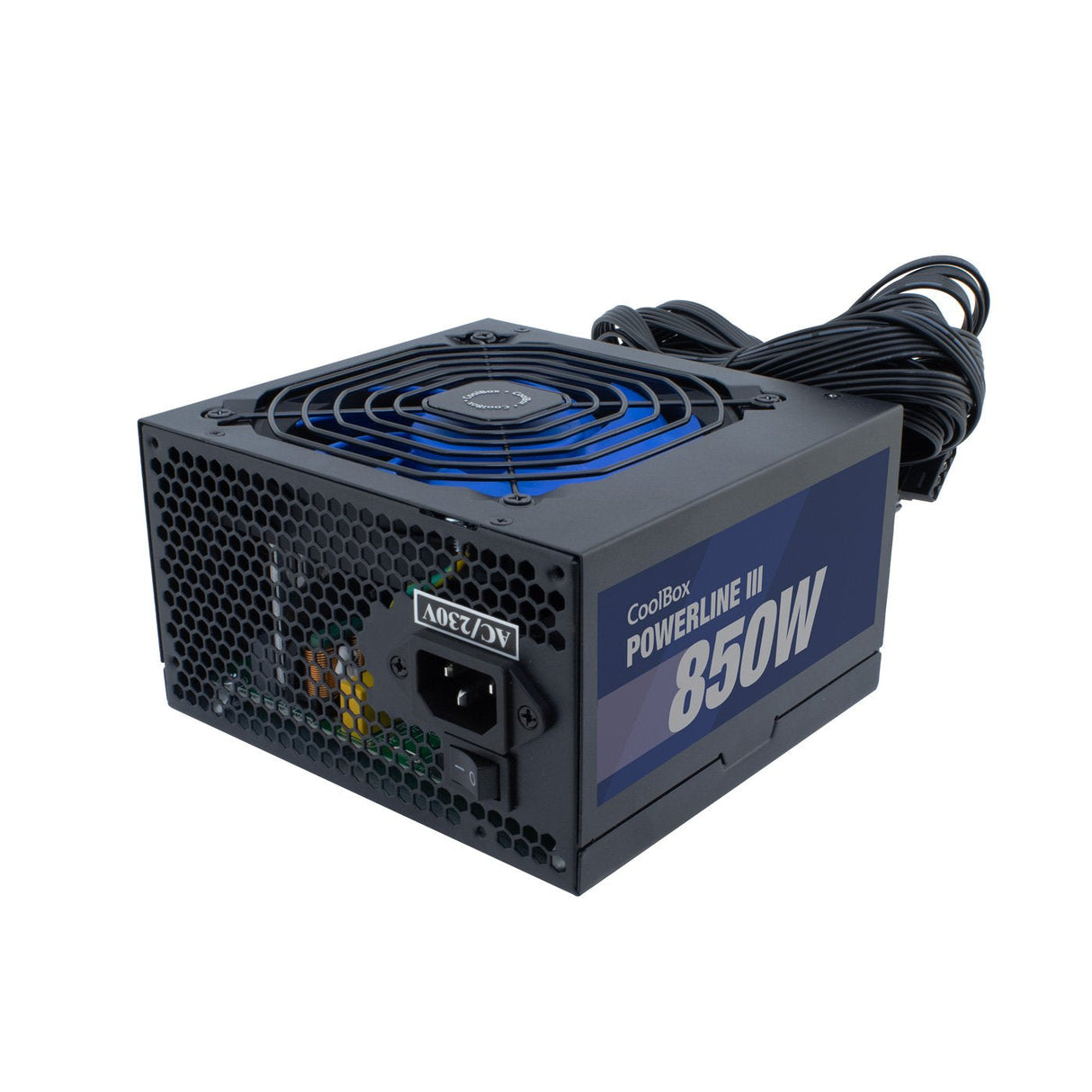 Fuente De Alimentación Coolbox Powerline Iii 850 850w 85% 20+4 Pin Atx Atx Negro