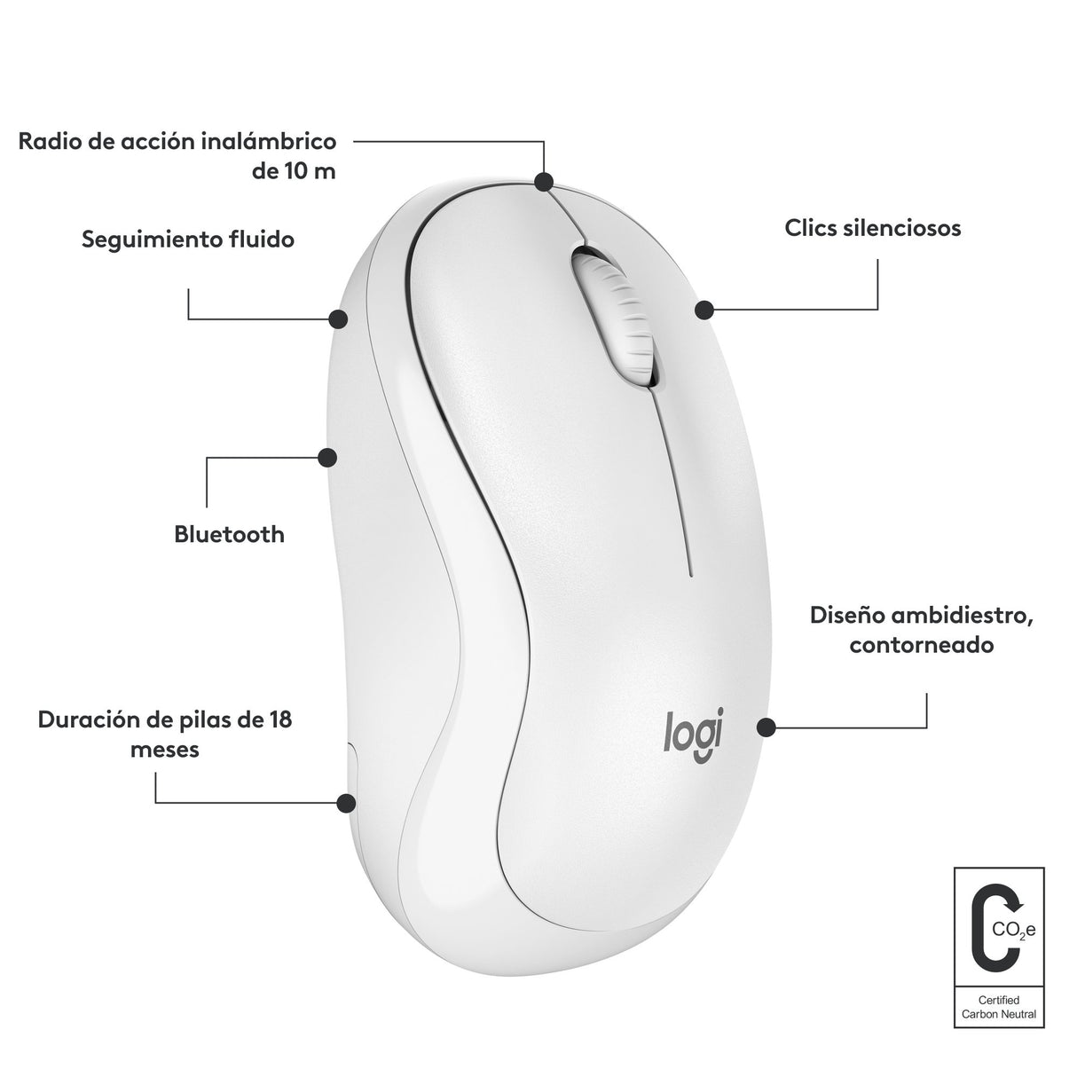 EAN 5099206112018 - Logitech 910-007120 ratón Viajes Ambidextro RF Wireless + Bluetooth 4000 DPI imagen 9