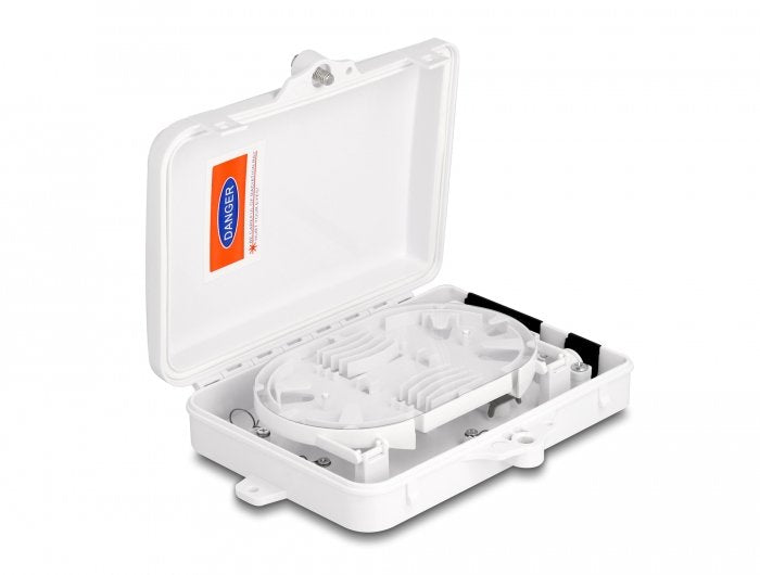 Lwl Caja Distribuidora Para Interior- Y Exterior Ip65 Resistente Al Agua Con Cerradura 6 Port Blanco