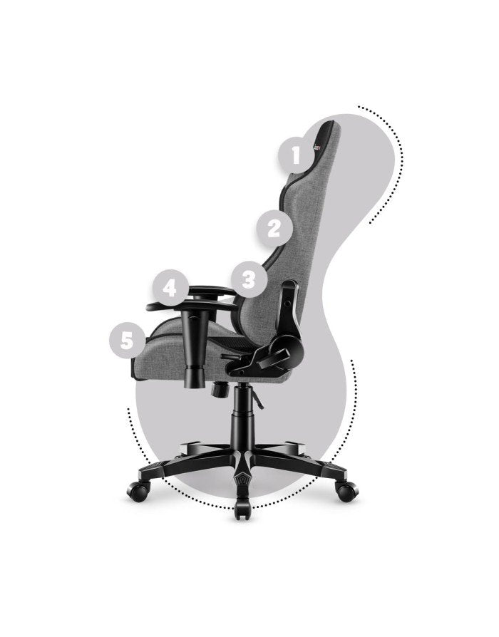 EAN 5903796010251 - Huzaro Ranger 6.0 Silla para videojuegos universal Asiento (de seguridad) de butaca Gris imagen 11