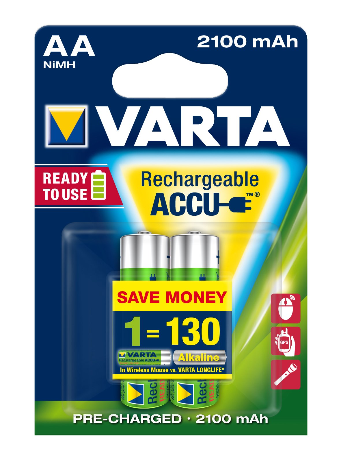 Varta Pila Recargable Power Aa Hr6 2100mah 2st.