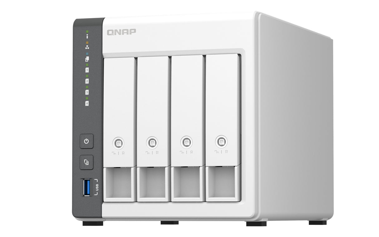 EAN 4711103080993 - QNAP TS-433 NAS Torre ARM Cortex-A55 4 GB 0 TB QNAP QTS Blanco imagen 6