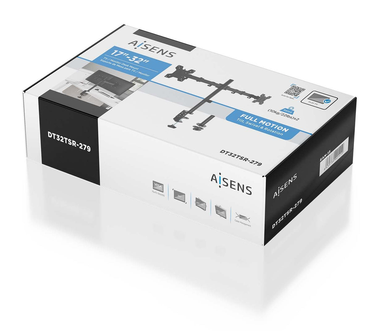 EAN 8435739901410 - AISENS DT32TSR-279 soporte para monitor 81,3 cm (32") Escritorio imagen 6