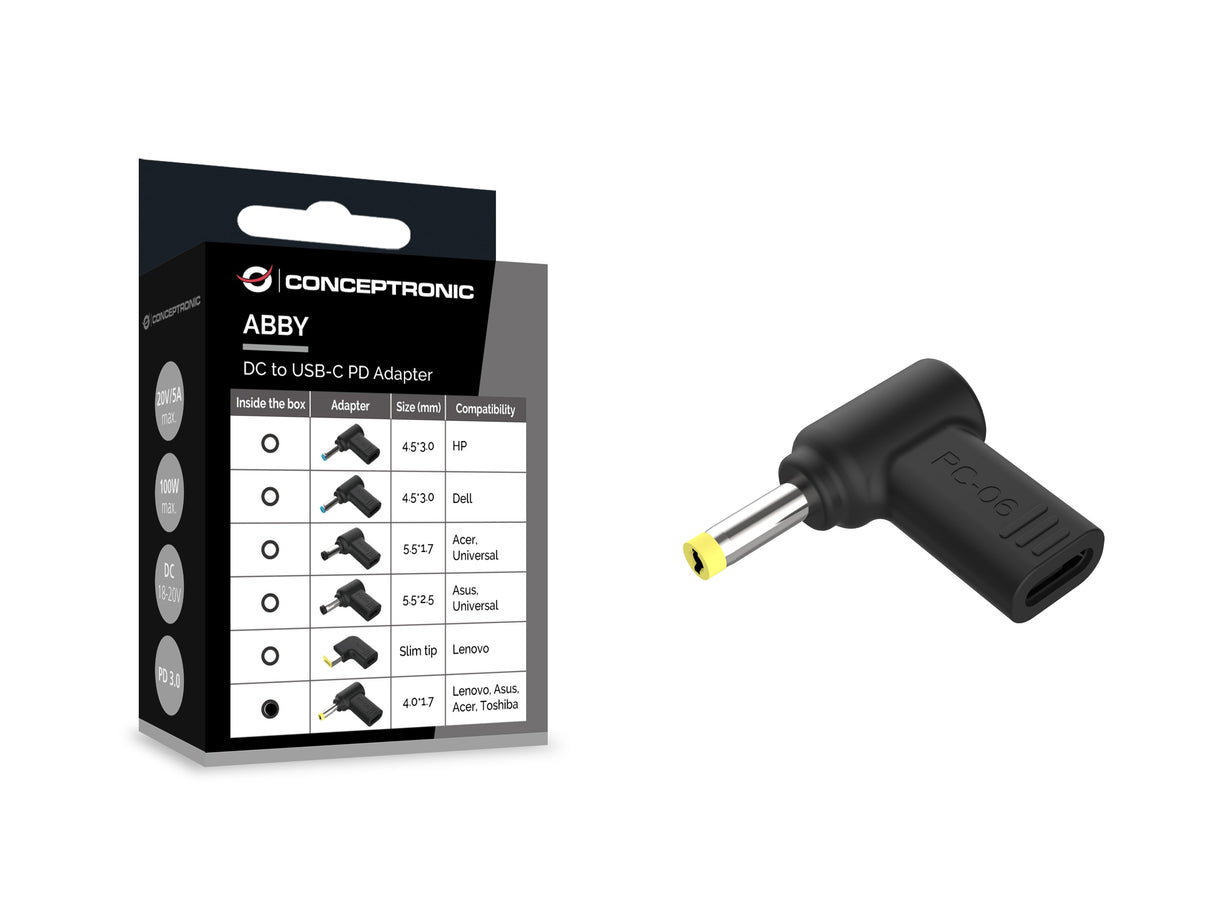 EAN 4015867237779 - Conceptronic ABBY15PC06 accesorio para portatil Clavija de adaptador de corriente para ordenador portátil imagen 3