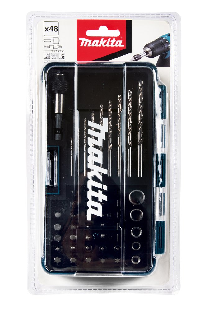 Makita Juego De Brocas Y Brocas B-36192, 48 Piezas B-36192
