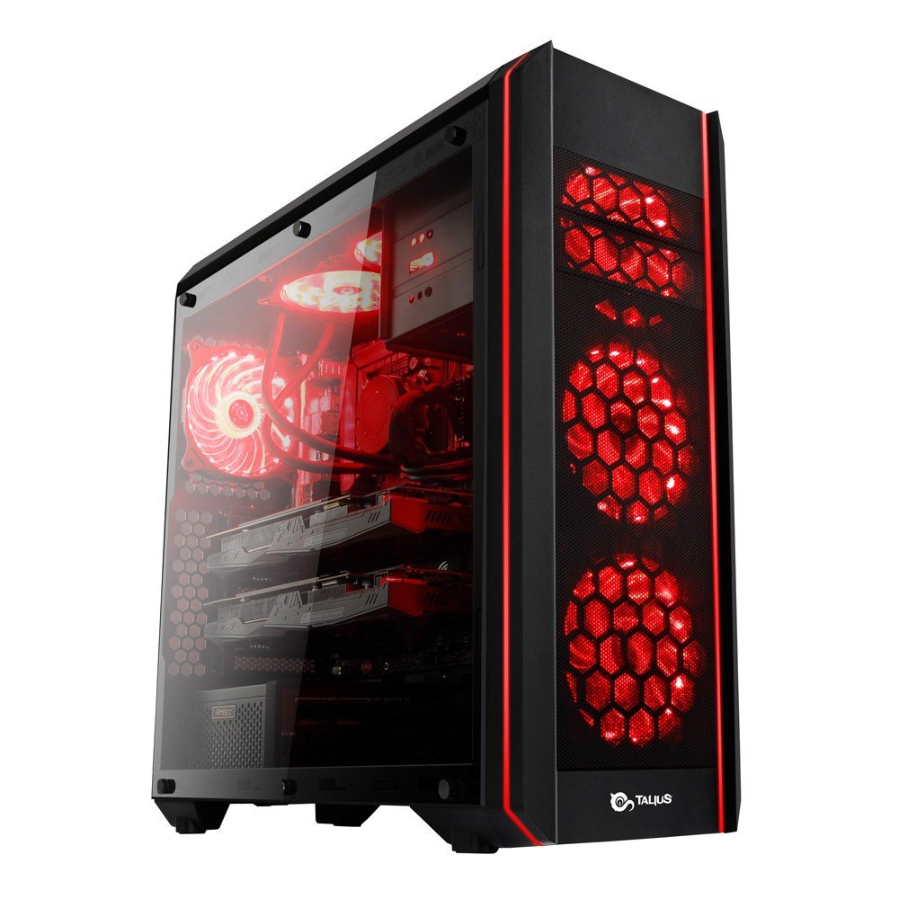 Caja Pc Talius Atx Gaming Daemon Led Rgb Usb 3.0