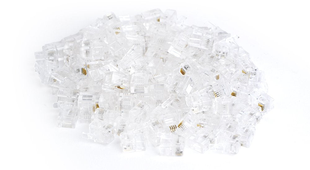 EAN 8716309101394 - Gembird MP-6P4C/100 conector Oro, Transparente imagen 3