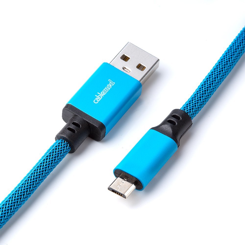 Cablemod Pro Coiled Keyboard Cable Micro-Usb A Usb Tipo A, Spectrum Azul - 150cm