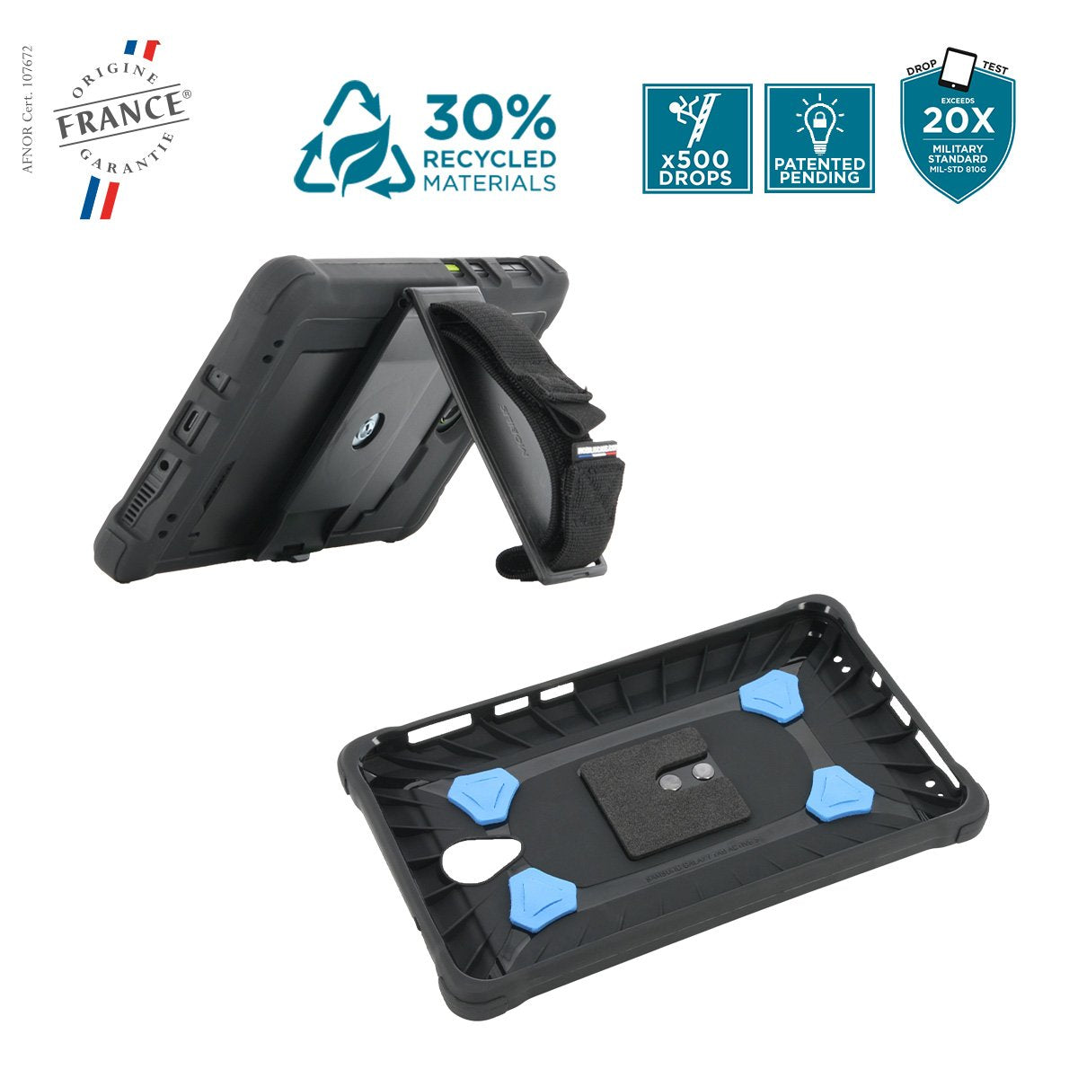 Mobilis Protech Case+Kickmand+360°Handm. F Galaxytab A5 8"