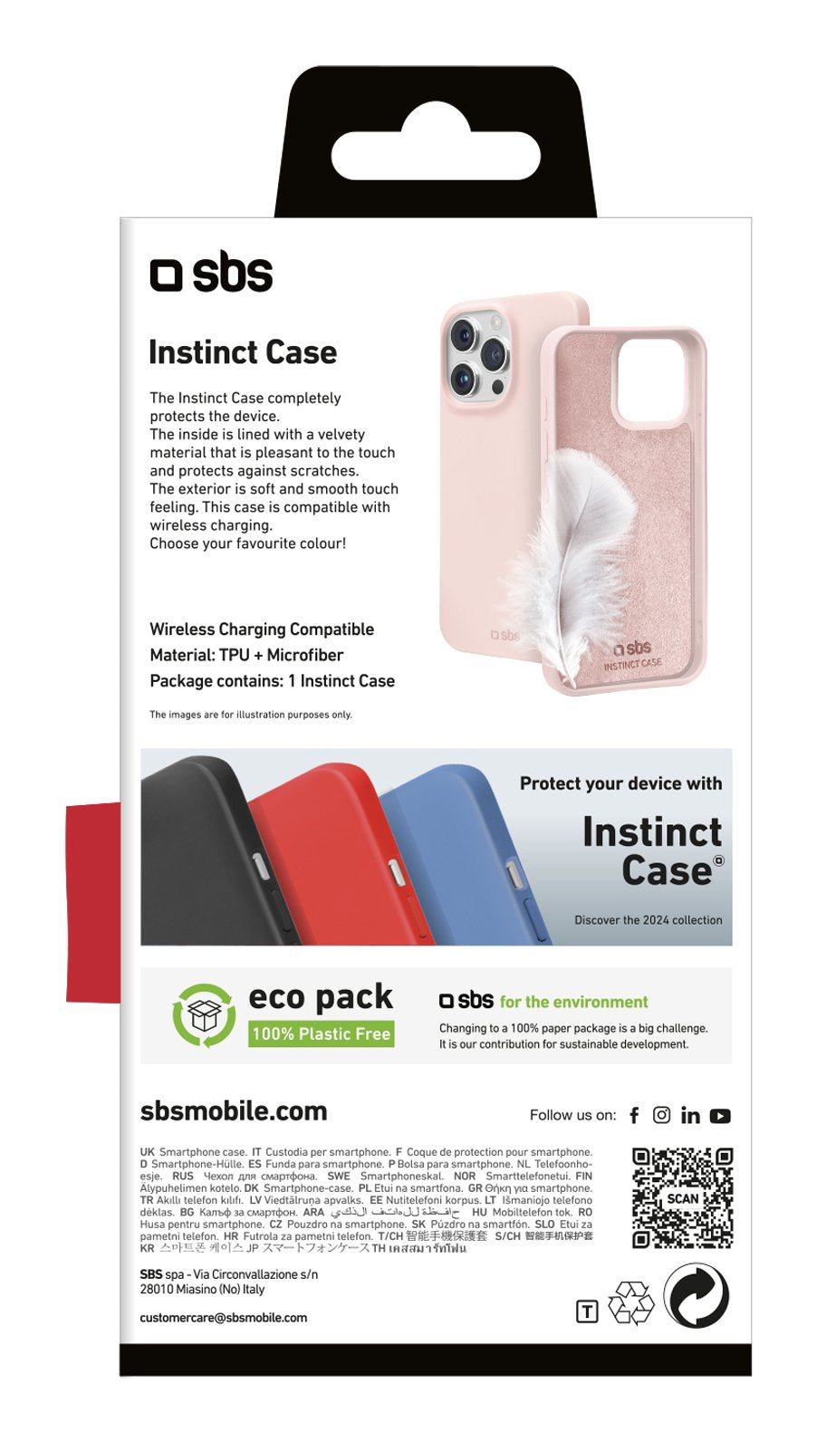 Sbs Inminct Funda Para Iphone 16 Pro Rosa