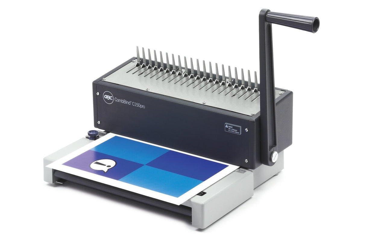 EAN 0013465271106 - GBC CombBind C150Pro Encuadernadora de canutillo 450 hojas Aluminio, Negro imagen 4